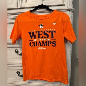 Houston Astros 2023 Orange West Division Champs Tee-Shirt L 14-16